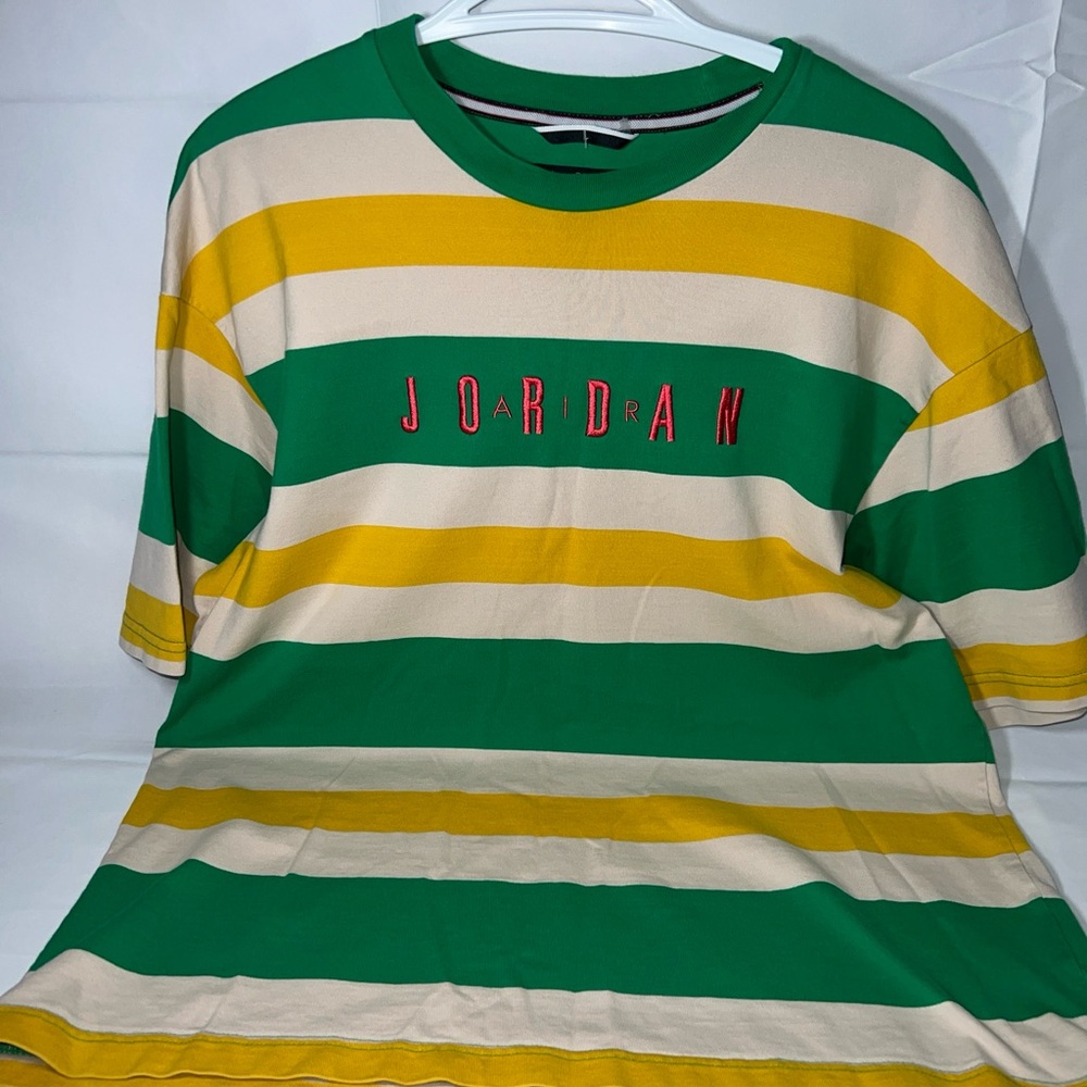 Jordan DNA HBR Tee Shirt CK9571-310 Oregon Ducks Stripes Men's Size Medium NWOT